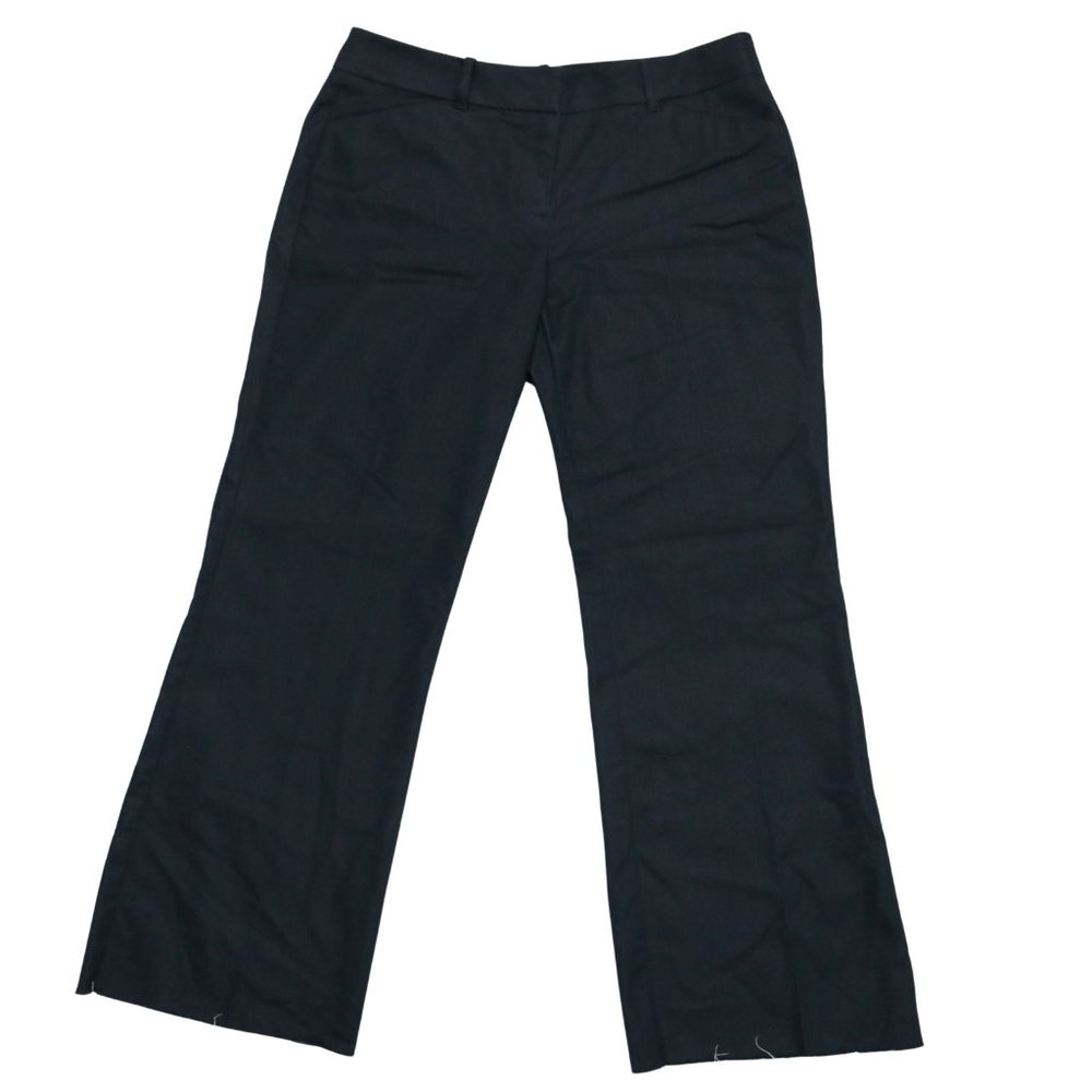 New York & Co Chambray Pants Raw Hem Dark Wash